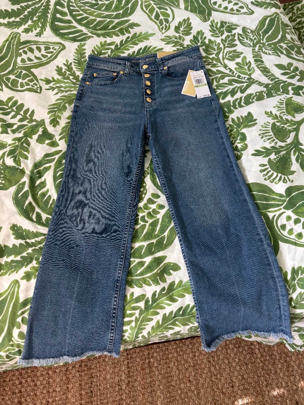 NWT Michael Kors High Rise Selma Cropped Jeans Sz 8